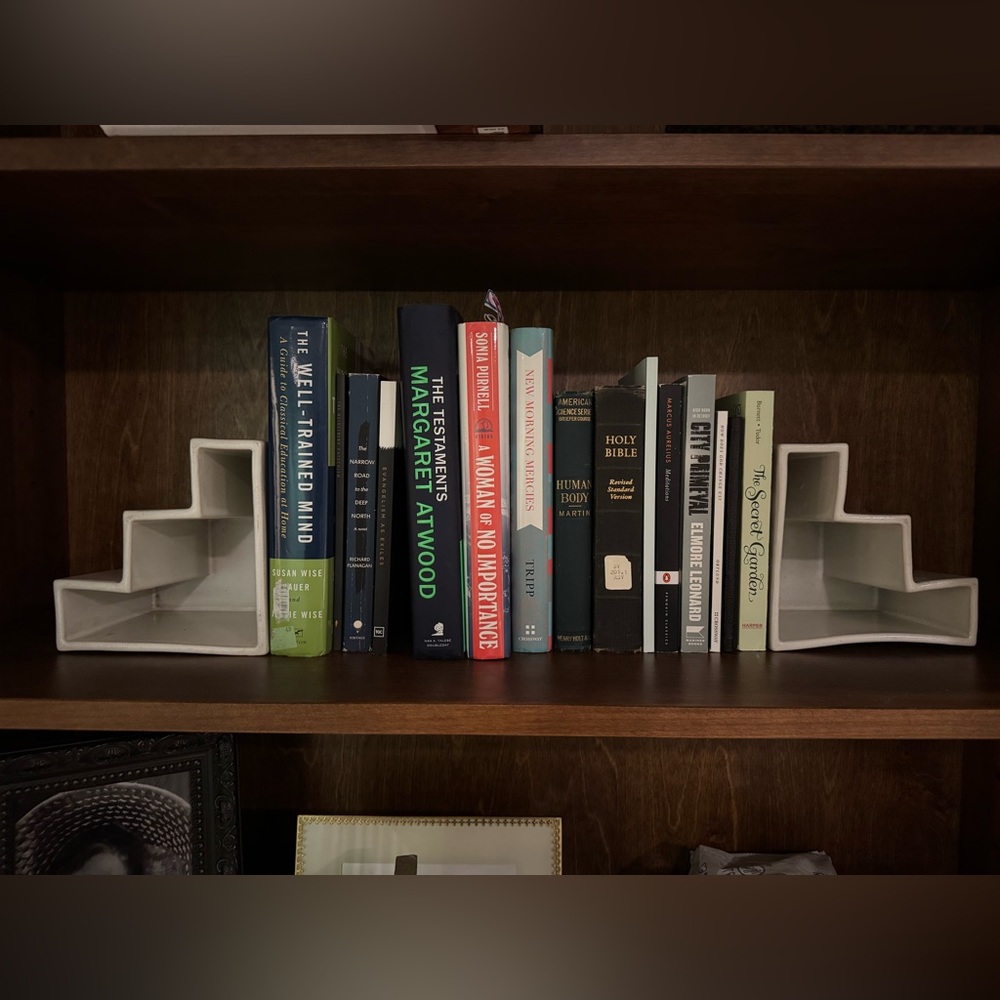 White Merle Edelman Bookends